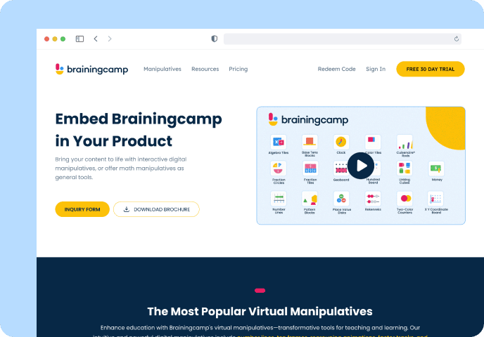 BrainingCamp Website Overview